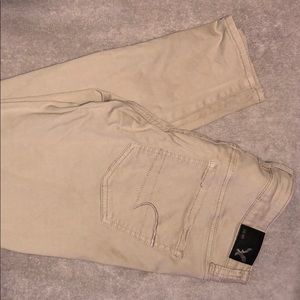 Khaki American eagle super stretch jegging